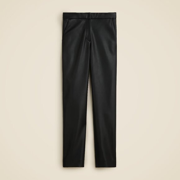 NWT J Crew Kate Straight-Leg Pant in Faux Leather size 14 - Picture 1 of 5